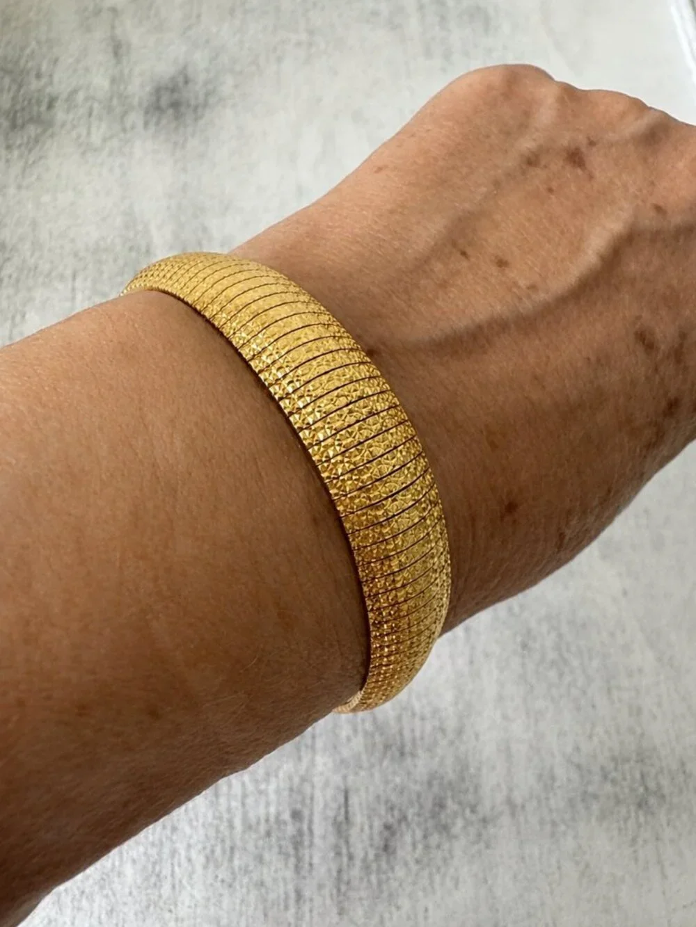 Mia Fiore Statement Dyadema Gold Plated Bronze Bracelet Italy